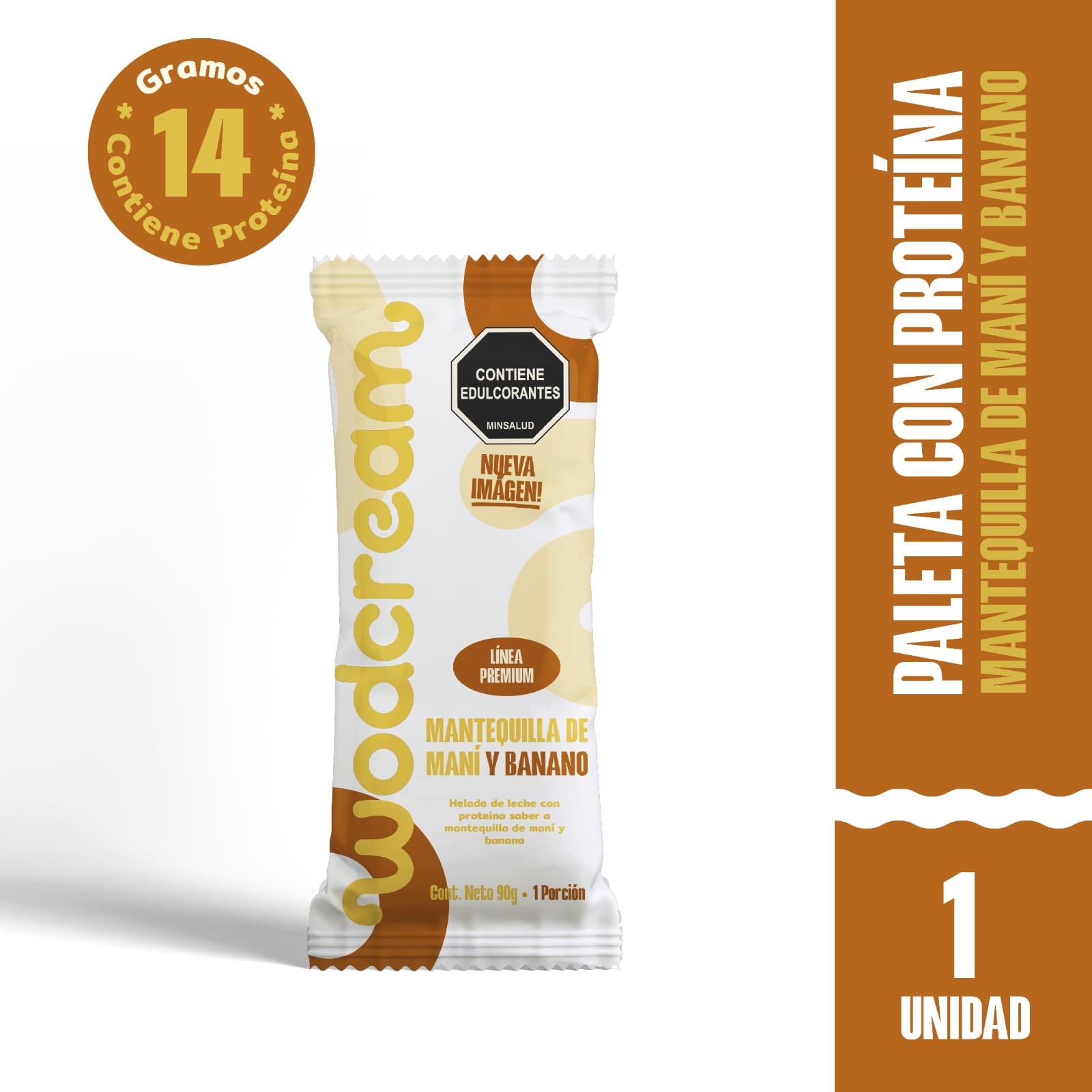 Paleta Mantequilla de Mani y Banano